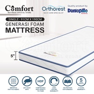 Dunlopillo Orthorest Mattress Generasi 5'' Single Foam Mattress