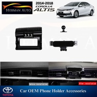 HermanAuto Toyota Altis 2014-2018 Car OEM Phone Holder Plug & Play Accessories