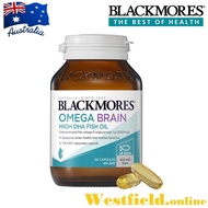 [Australia Import EXP 03/2027] Blackmores Omega Brain High DHA 500mg Odourless Fish Oil 1000mg 60 Capsules