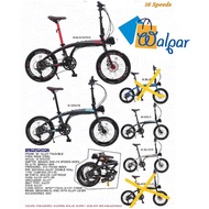 20 Inch 16 Speed  Folding Bike Foldable Road City Bicycle Cycling Mountain Adult Children Bicycle Basikal Lipat