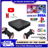 READY STCOK GAMEBOX G5 128GB Android TV box + GAME BOX G5 2in1 4K HD Game Console 30000 Retro Classic Game 128GB