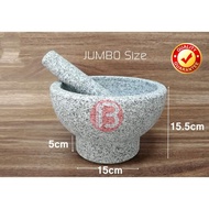 Jumbo Size 25cm Nature Granite Stone Mortar & Pestle / Stone Mortar