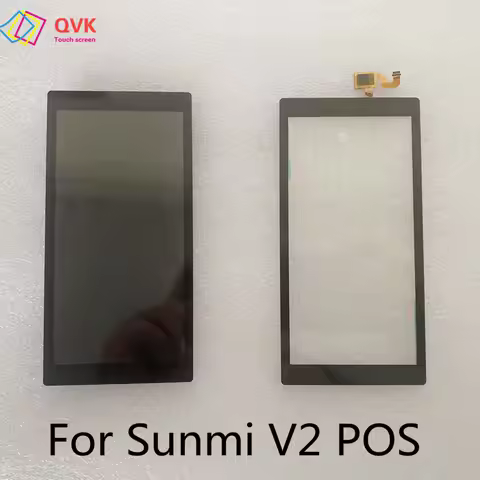 5.5 Inch For Sunmi V2 POS Terminal PDA Android Handheld Cash Register LCD Display LCD Assembly Touch