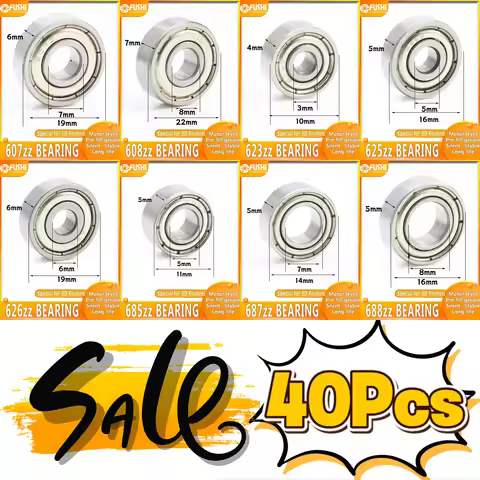 608ZZ 623ZZ 625ZZ 688ZZ 687 626ZZ 685 607 625ZZ 10PC Miniature Ball Bearings ZZ For VORON Mobius 2/3