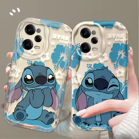 Stitch Angel Fun Cute Clear Case for Xiaomi Redmi Note 14 13 12 11 10 9 Pro Plus 14S 12S 11S 10S 9S 