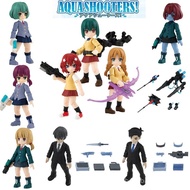 New Style Bandai QUA SHOOTERS Capsule Toy Water Gun Girl Shooter Movable Motor Girl Limited Weapon A