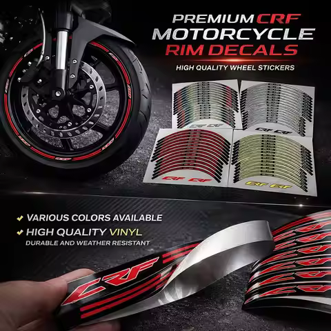 Front 21 Rear 18 Rim Sticker For CRF250L CRF300L CRF300 Rally CRF150L Enduro Motorcycle Wheel Decal 