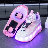 [Roller Skates]Rampage Light Shoes Fashion Kids Wheel Shoes Night Walking Sports Shoes Boys And Girl