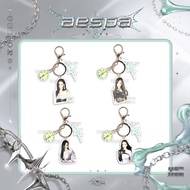A aespa Regular Two Series Keychain Acrylic Pendant Merchandise Ningning Gold Winter