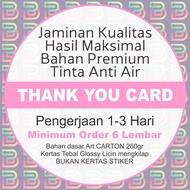Print THANK YOU CARD / PRINT SOUVENIR CARD / THANKYOU CARD / HANGTAG CARD / HANGTAG CARD / HANGTAG C