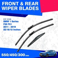 For BMW 1 Series F20 F21 F20N 2011 - 2019 Front / Rear Wiper Blades