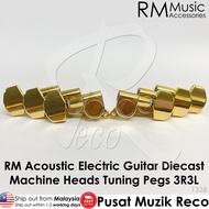 RM Acoustic Electric Guitar Machine Head SET Tuning Peg Tuner 3R3L Kapok Gitar Akustik Elektrik Guitar Part