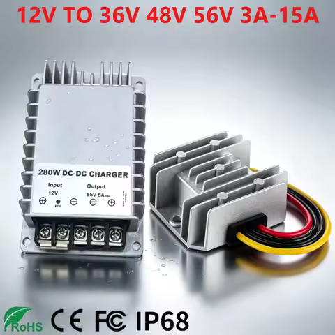 12V TO 48V/56V/36V 3A 5A 10A 15A Step Up Boost Converter Voltage Regulators For Automotives Or Auxil