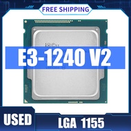 ใช้เกือบใหม่ Intel Xeon E3 1240 V2 E3 1240V2โปรเซสเซอร์3.40GHz 8M แคช SR0P5 LGA 1155 E3-1240V 2เดสก์ท็อปเซอร์เวอร์ชิ้น CPU สนับสนุนเมนบอร์ด B75 H61