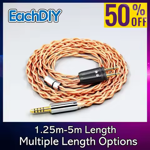 7N OCC Shielding Coaxial Mixed Graphene Earphone Cable For Focal Clear Elear Elex Elegia Stellia Dua
