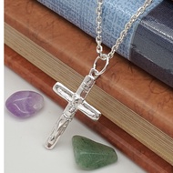 Pure 925 Silver The Crucifix Pendant 925 纯银天主教十字架吊坠