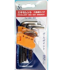 about Mart - S2 日版摺合式六角匙 7pcs 1.5mm~6mm [C26]