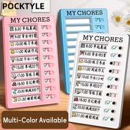 POCKTYLE My Chores Checklist, Reusable Detachable Daily Planner Memo, Self-discipline My Chores Plas