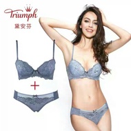 Triumph set Bra E001206 underwear bra flowers lace 2 in 1