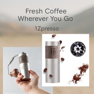 1Zpresso Q Manual Coffee Grinder – Lightweight, Foldable, Portable Travel Mill with Stainless Burr