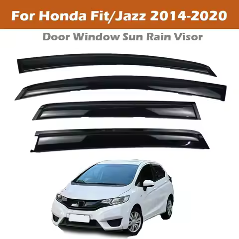 4pcs Window Visors for Honda Fit/Jazz 2014-2020 - Durable Car Rain Deflectors Sun Shade | for Honda 