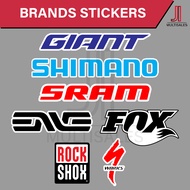 Bike Brands Stickers Waterproof Decals High Quality Laminated Sticker Mountain Road Bike MTB Bicycle