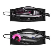 Lasvea กระเป๋าเดินทางหนังสำหรับเครื่องเป่าผม Dyson Supersonic / Airwrap Hair Stylers ถุงเก็บของแบบพกพา ถุงเก็บฝุ่นแบบแม่เหล็กกันน้ำfor Dyson Supersonic HD08