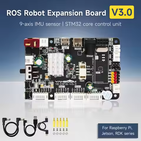 STM32F103RCT6 Control Board ROS Robot Expansion Board with 9 Axis Sensor Motor Servo Port for Raspbe