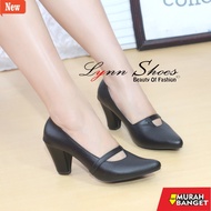 Shopee haul heels Wanita Lynn Phantofel Work Shoes 7cm Heel PH7C - Cream Brown/ Black/