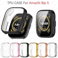 TPU Case For Amazfit Amazfit BIP 5 Smart Watch Bumper Frame Protector Frame Shell Full Edge Watch Cover