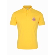 WARRIX เสื้อโปโล สีเหลือง พร้อมตราสัญลักษณ์ รุ่น PIQUE POLO (WA-241PLAKI06)