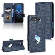 全城熱賣 - 適用於 Asus ROG Phone 5 對稱三角形手機皮套（藍色）