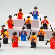 Mini Building Block Man Small Particle Assembled Building Block Police Military