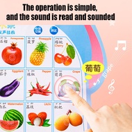 Baby Learning Audio Wall Chart Hanging Posters Early Education Toy Kids ABC Alphabet Toys