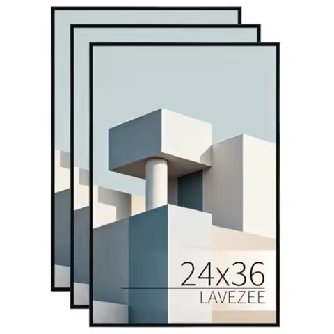 Poster Frame Black Lightweight 24 x 36 Poster Frames for Wall Mounting Display 24 by 36 Pictures Pos