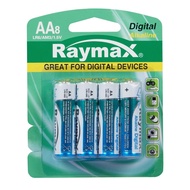ถ่านอัลคาไลน์ AA (แพ็ค 8 ก้อน) RAYMAX- LR6/8B