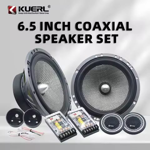 High Quality Glass Fiber KUERL 6.5 Inch Professional Component Car Speaker Set RMS 70W 88DB 4Ohm HIF