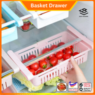 Strechable Adjustable Refrigerator Fridge Organizer Basket Storage Rack Shelf Bakul Simpanan Peti Sejuk