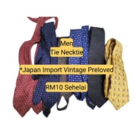 RM 10 Men Tie Necktie Japan Import Preloved Vintage Premium Gred Bundle Borong 男士领带日本二手衣服中古商品古着现货男装