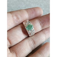 Cincin Batu Zamrud Zambian Asli