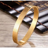 Titanium steel Prajna Bomiduo Heart Sutra bracelet Titanium steel bracelet Prajna Bomiduo Heart Sutr