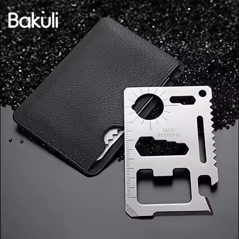 Multi-tool 11-in-1 Pocket Credit Card Knife EDC Outdoor Camping Survival Multi-purpose Travel Hiking