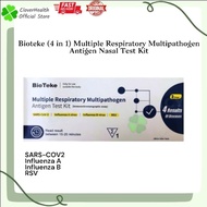 Bioteke (4in1) Multiple Respiratory Multipathogen Antigen Nasal Test Kit (Covid19 /Influenza A /Infl