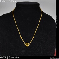 KEMM Emas 916 Rantai Leher - Gold 916 Tray: L916H(M9)
