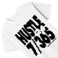 AccentAmbios 30s Fit Kaos Tshirt Hustle 365/7 White Men and Women