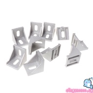 ELEGA 10pcs 4040 Fasten Fitting Angle 40x40 L Connector Aluminum Corner Bracket Joint