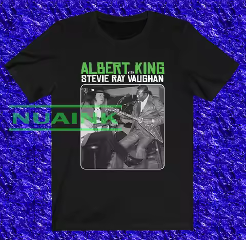 Albert King With Stevie Ray T-shirt Art T shirt Father gift S - 4XL