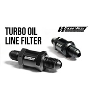 Turbo Oil Line Filter (Black) - Works Engineering