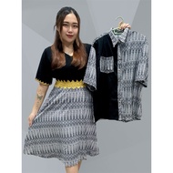 DRESS BORNEO SET COUPLE PREMIUM DEWASA CORAK SABAH / SARAWAK