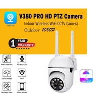 【COD】 V380 CCTV Bulb Camera 1080P 360° Wifi CCTV 5MP Security Camera Wireless Outdoor PTZ IP Camera